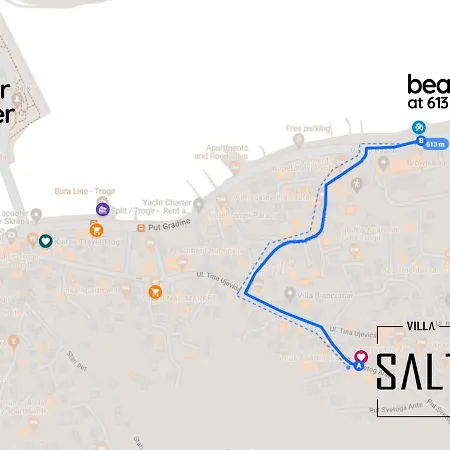 Salt - 10 People, Heated Pool, Trogir, Near & Split Airport 빌라 트로기르