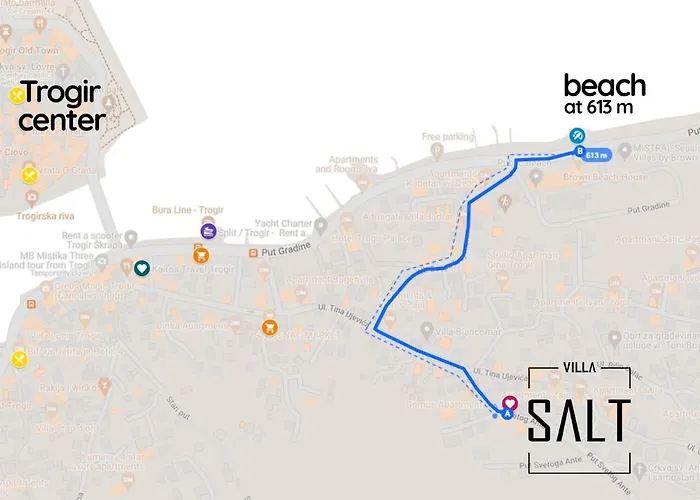 Salt - 10 People, Heated Pool, Trogir, Near & Split Airport Villa Trogir